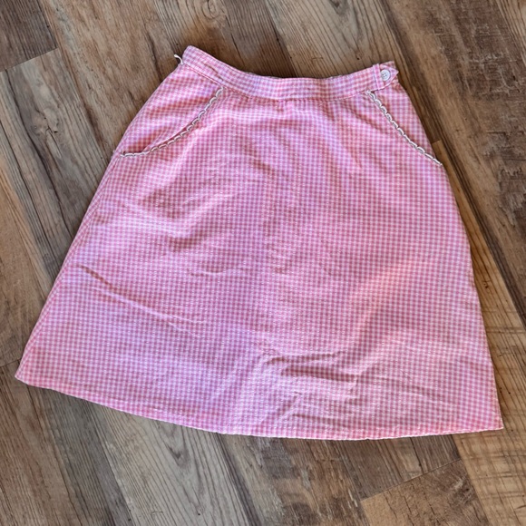 Set of 2 Vintage Pink and Blue Skirts / Skorts - Picture 2 of 15